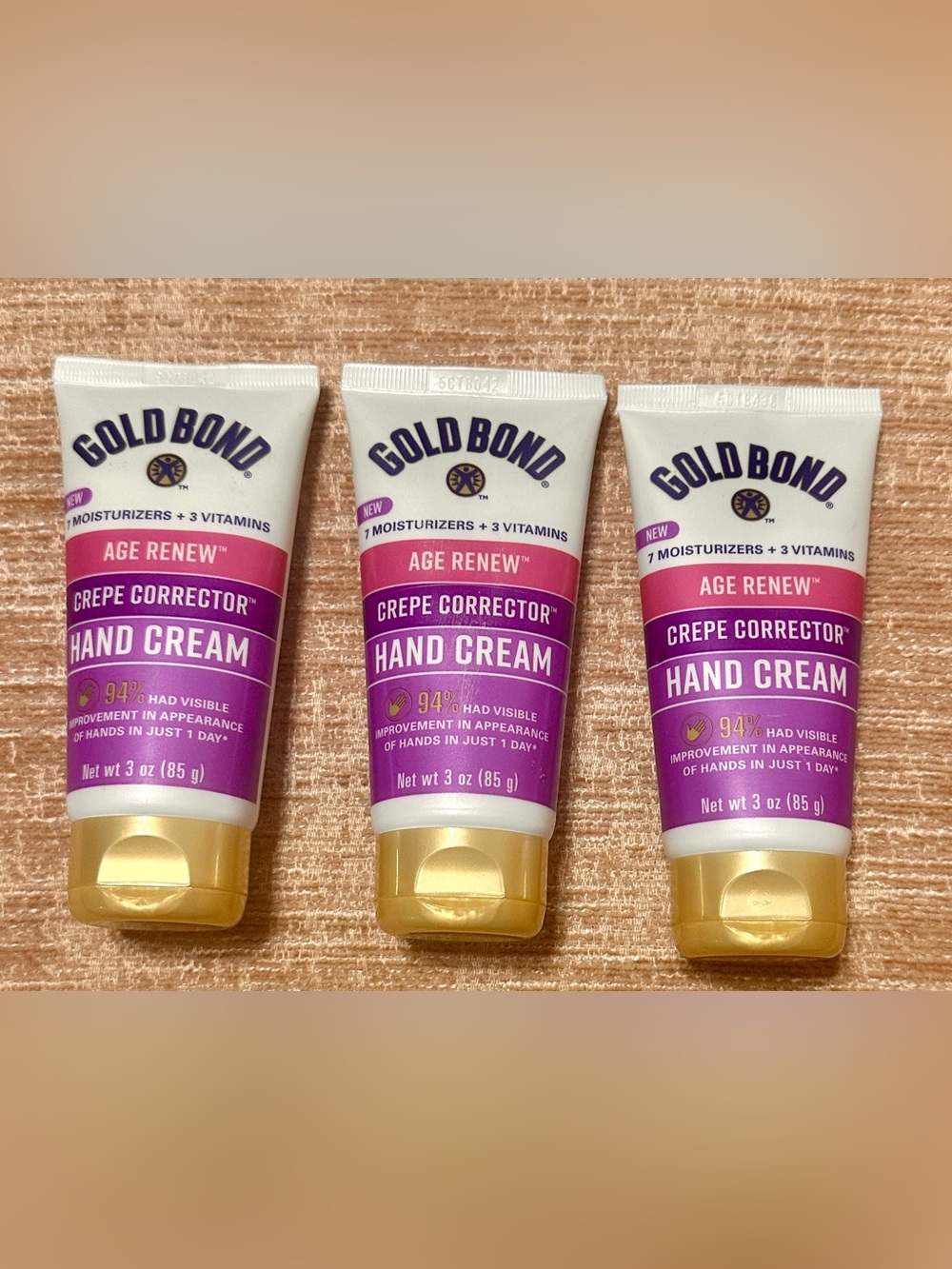 Gold Bond Age Renew Crepe Corrector Hand Cream - (3 Pack)
